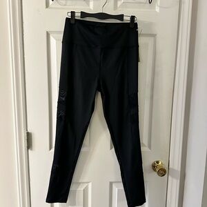 Sam Edelman High-Waisted Mesh Panel Leggings